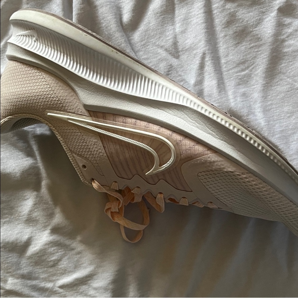 Nike Women's Running Shoes in Light Peach and White